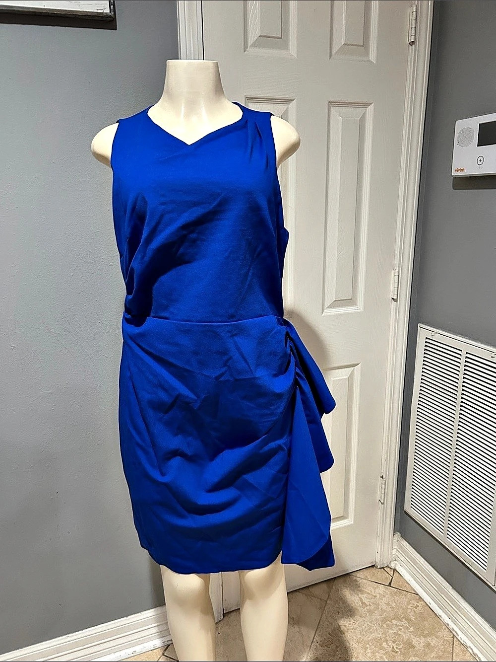 Laundry by Shelli Segal Blue Mini Dress Size 14 Like New